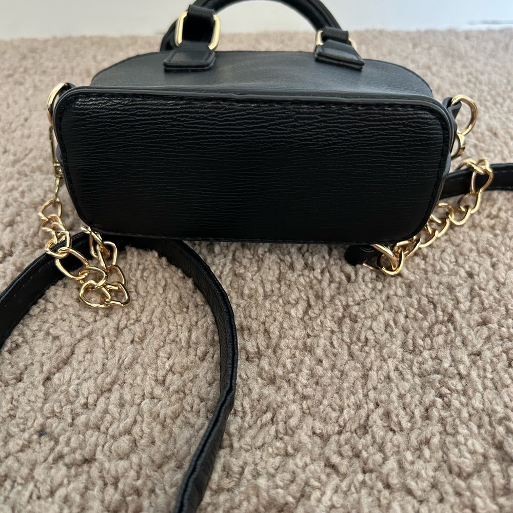 Mini Bebe crossbody purse | black with gold details - Picture 8 of 8